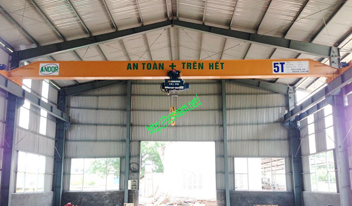 Cầu trục dầm đơn 5 tấn tại Tuyên Quang