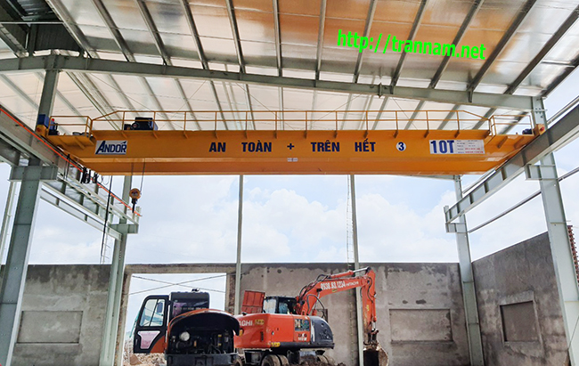 Cầu trục 10 tấn lắp tại Nam Định