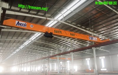 Lắp cầu trục 7.5 tấn trong nhà máy tại Hưng Yên