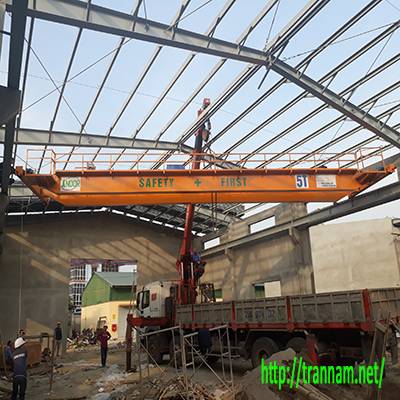 Cầu trục dầm đôi 5 tấn x 15m tại Phổ Yên – Thái Nguyên
