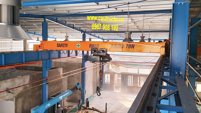Giá cẩu trục dầm đơn 7.5 tấn