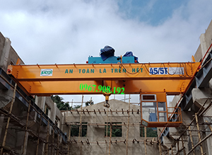 Cầu trục dầm đôi 45/5T tại Quế Phong – Nghệ An