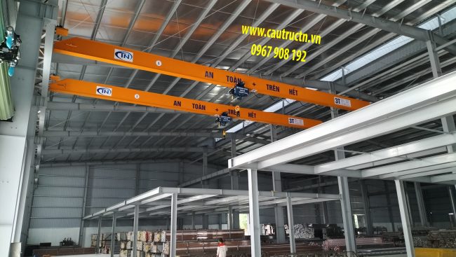 Lắp cầu trục 3 tấn x 21m tại Mỹ Hào Hưng Yên