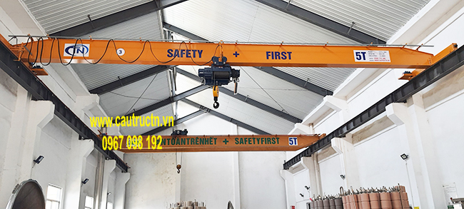 Lắp cẩu trục dầm đơn 5 tấn tại Bắc Ninh