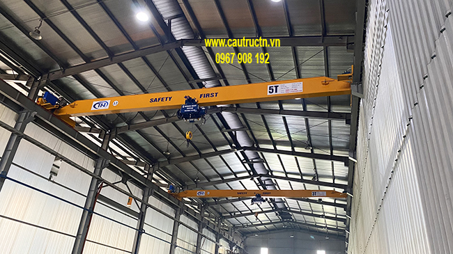 Lắp cẩu trục nhà xưởng 5 tấn tại Hà Nội