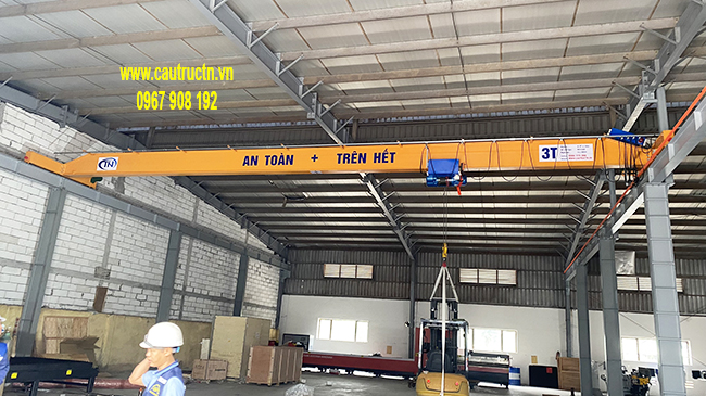 Lắp cẩu trục dầm đơn 3 tấn