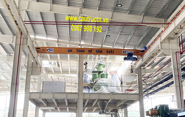 Lắp cẩu trục 5T tại Cẩm Khê Tam Nông Phú Thọ Cẩu trục 5 tấn dầm đơn tại Hạ Hòa Phú Ninh