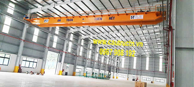 Cẩu trục 5 tấn dầm đôi tại Cẩm Khê Phú Thọ Cẩu trục 5 tấn dầm đôi tại Cẩm Khê Phú Thọ