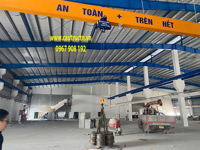 Thử tải kiểm định cẩu trục 3T Thử tải kiểm định cẩu trục 3T